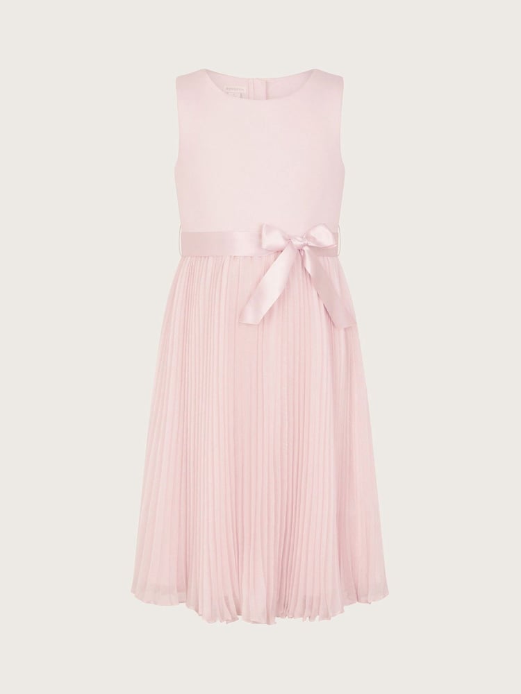 Monsoon Pink Sally Scuba Pleated Dress - Image 2 of 4 Monsoon Pink Sally Scuba Pleated Dress - Image 2 of 4