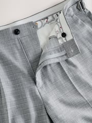 Grey Slim Fit Textured Side Adjuster Shorts - Image 3 of 4