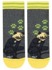 Character Green Miraculous 100% Cotton Socks 3 Pack - Image 3 of 4