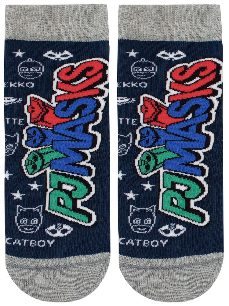 Character Blue Masks 100% Cotton Socks 3 Pack - Image 2 of 4