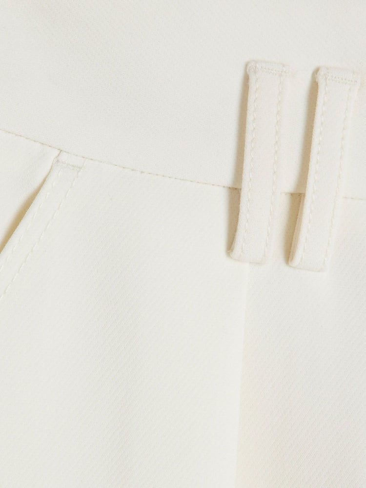 River Island Cream Petite Tailored Wide Leg Trousers - Image 2 of 2