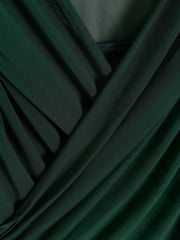 River Island Green Drape Wrap Mesh Top - Image 4 of 4