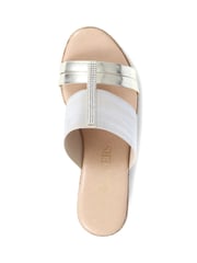 Pavers Gold Metallic Wedge Espadrilles - Image 4 of 5