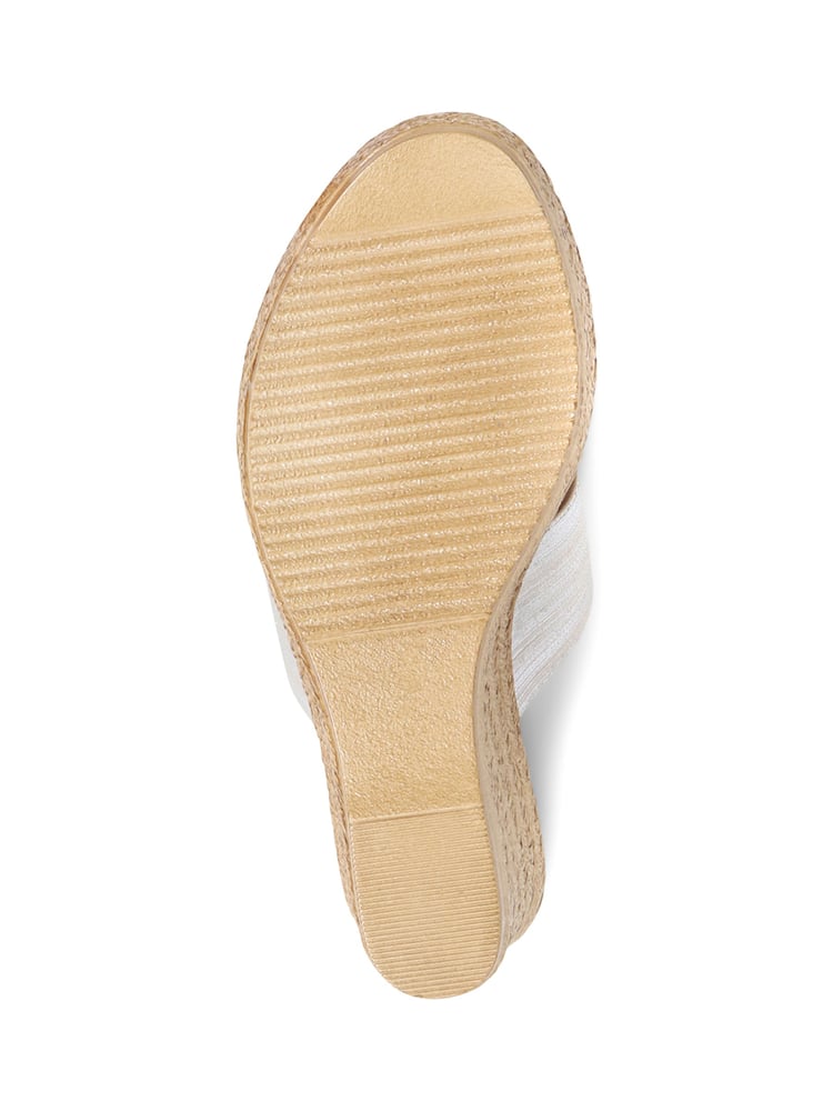 Pavers Gold Metallic Wedge Espadrilles - Image 5 of 5