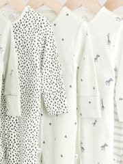 Green Baby 100% Cotton Sleepsuit 5 Pack (0mths-2yrs) - Image 10 of 13