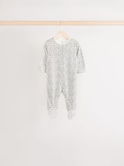 Green Baby 100% Cotton Sleepsuit 5 Pack (0mths-2yrs) - Image 4 of 13
