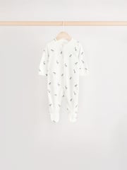 Green Baby 100% Cotton Sleepsuit 5 Pack (0mths-2yrs) - Image 7 of 13