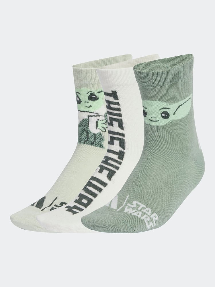 adidas Star Wars Mandalorian 3 Pack Kids Socks - Image 1 of 4