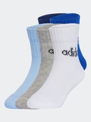 adidas Blue/Navy Linear Ankle 5 Packs Socks - Image 1 of 4