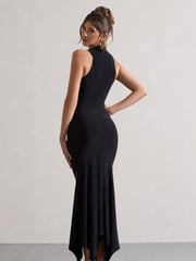 Club L London Black Brionna Twist Front Maxi Dress - Image 5 of 5