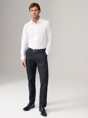 White Skinny Fit Easy Care Long Sleeve Single Cuff Smart Shirts 2 Pack - Image 3 of 10