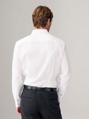 White Skinny Fit Easy Care Long Sleeve Single Cuff Smart Shirts 2 Pack - Image 4 of 10
