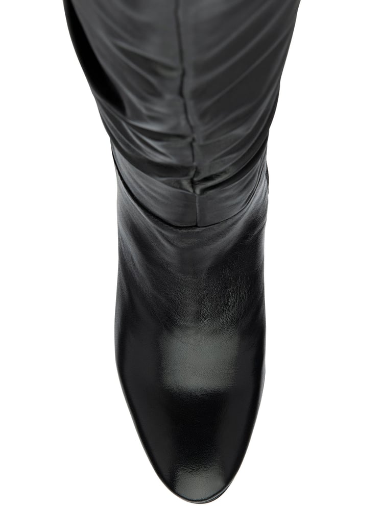 Ravel Black Leather Knee-High Boots - Image 4 of 4 Ravel Black Leather Knee-High Boots - Image 4 of 4