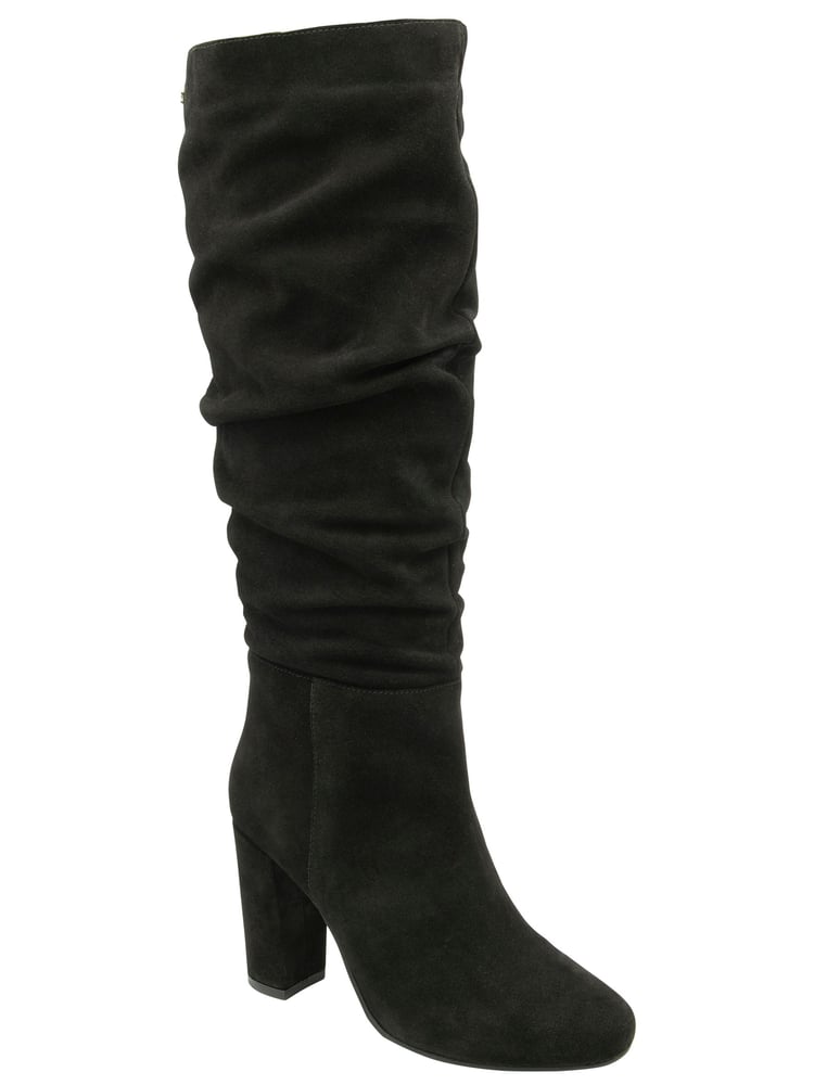 Ravel Black Suede Knee High Boots - Image 1 of 4 Ravel Black Suede Knee High Boots - Image 1 of 4