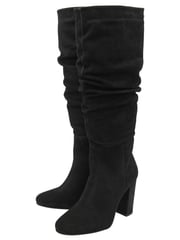 Ravel Black Suede Knee High Boots - Image 2 of 4