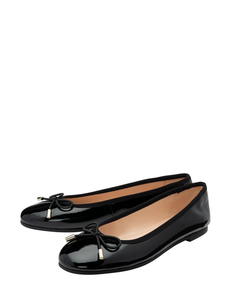 Ravel Floral Black Ballerina Shoes - Image 2 of 4 Ravel Floral Black Ballerina Shoes - Image 2 of 4