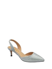 Ravel Silver Diamante Sling Back Shoes - Image 1 of 4