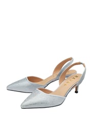 Ravel Silver Diamante Sling Back Shoes - Image 2 of 4