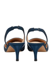 Ravel Blue Diamante Sling Back Shoes - Image 3 of 4