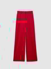 Reiss Red Anna Petite Wool Blend Wide Leg Trousers - Image 2 of 7