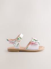 Floral Standard Fit (F) Bow Occasion Sandals - Image 2 of 5