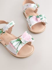 Floral Standard Fit (F) Bow Occasion Sandals - Image 4 of 5