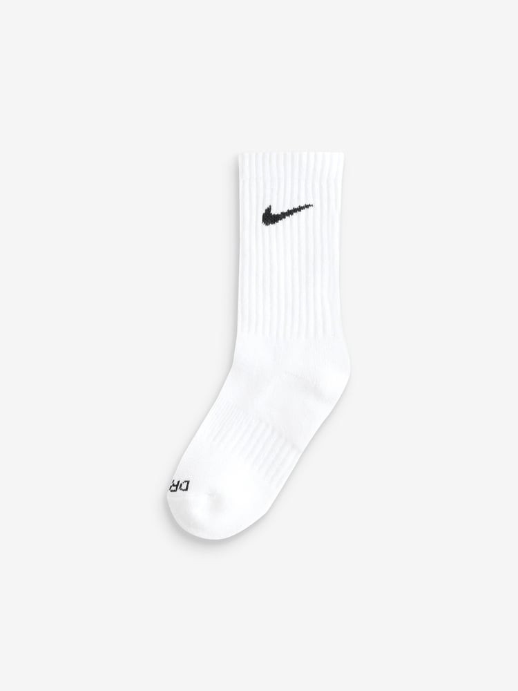 Nike Black/White Little Kids Performance Crew Socks 6 Pack - Image 2 of 7