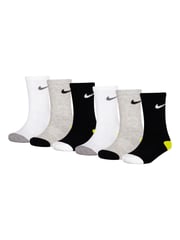 Nike Grey Smiley Socks 6 Pack - Image 3 of 3