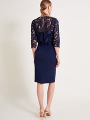 Monsoon Blue Maya Lace Dress - Image 3 of 5