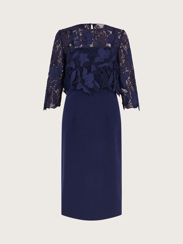 Monsoon Blue Maya Lace Dress - Image 5 of 5