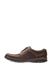 Clarks Brown Standard Fit (G) Cotrell Edge Moccasin Shoes - Image 3 of 7