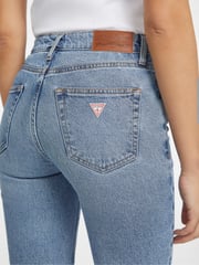GUESS JEANS Blue Mid Rise Straight Leg Jeans - Image 6 of 9