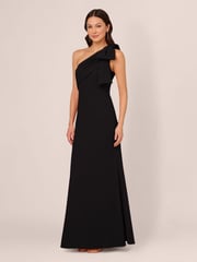 Adrianna Papell Stretch Crepe Long Dress - Image 1 of 7