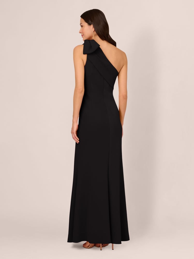 Adrianna Papell Stretch Crepe Long Dress - Image 2 of 7