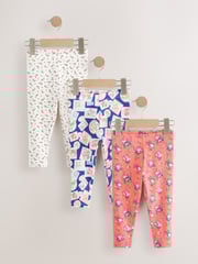 Pink Cath Kidston Leggings 3 Pack (3mths-7yrs) - Image 1 of 7