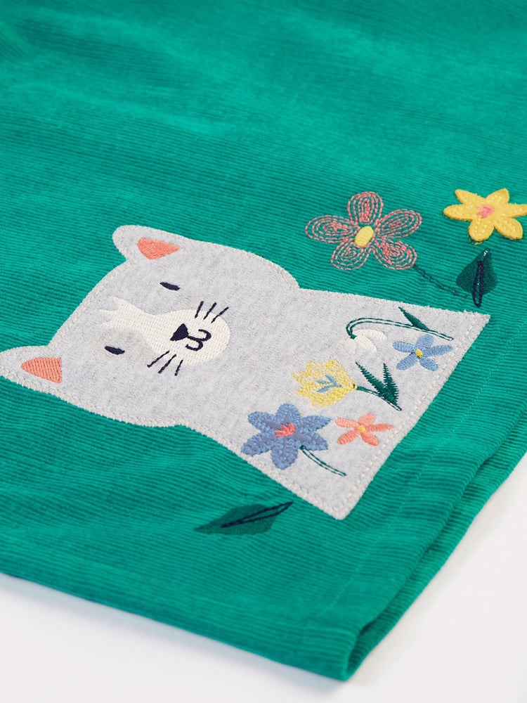 Frugi Green Cat Corduroy Dress - Image 6 of 6 Frugi Green Cat Corduroy Dress - Image 6 of 6