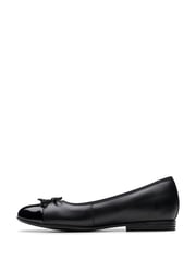 Clarks Black Standard Fit (F) Finja Bloom Ballerina Shoes - Image 5 of 7