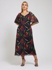 Yours Curve Black London Butterfly Maxi Dress - Image 2 of 5