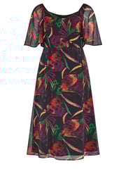 Yours Curve Black London Butterfly Maxi Dress - Image 5 of 5