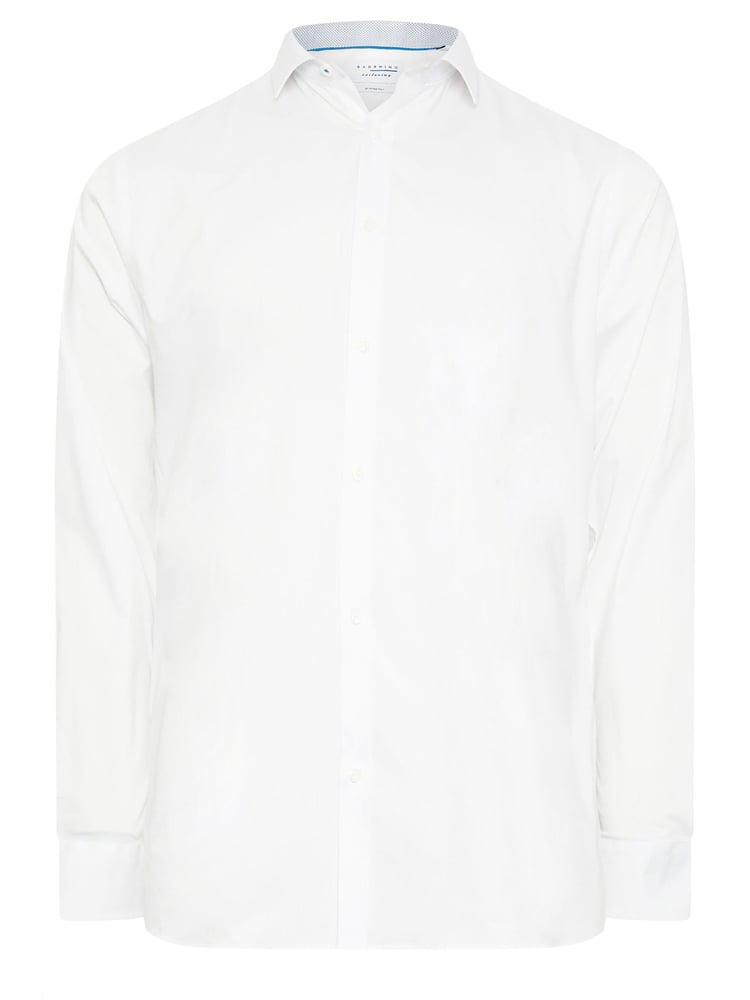BadRhino Big & Tall White Formal Long Sleeve Shirt - Image 2 of 3