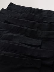 Black Rich Stretch Cycle Shorts 7 Pack (3-16yrs) - Image 10 of 11