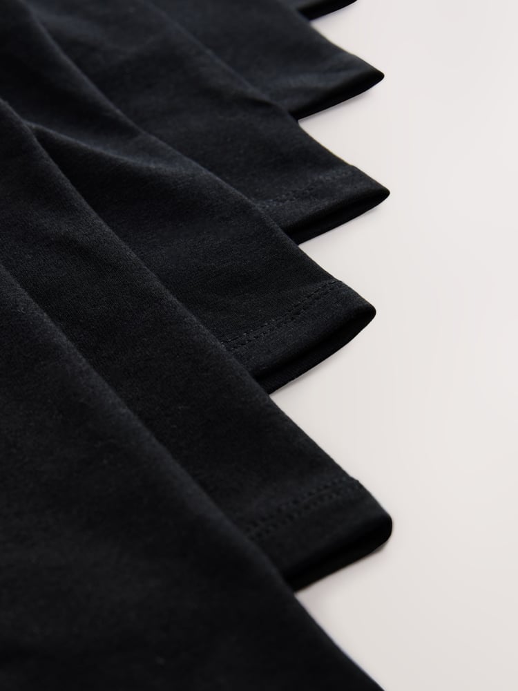 Black Rich Stretch Cycle Shorts 7 Pack (3-16yrs) - Image 11 of 11