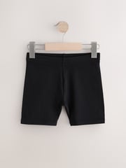 Black Rich Stretch Cycle Shorts 7 Pack (3-16yrs) - Image 8 of 11