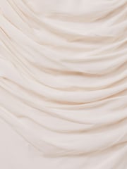 Reiss Pale Pink Kitty Ruched Mini Dress - Image 6 of 6