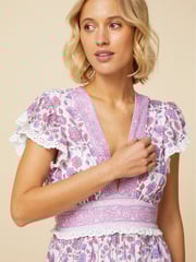 Aspiga Pink Pippa V-Neck Dress - Image 3 of 6