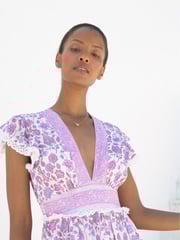 Aspiga Pink Pippa V-Neck Dress - Image 5 of 6