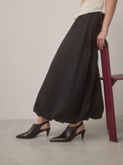 Chocolate Brown Standard Fit Forever Comfort® Point Toe Sling Back High Cut Heels - Image 2 of 10
