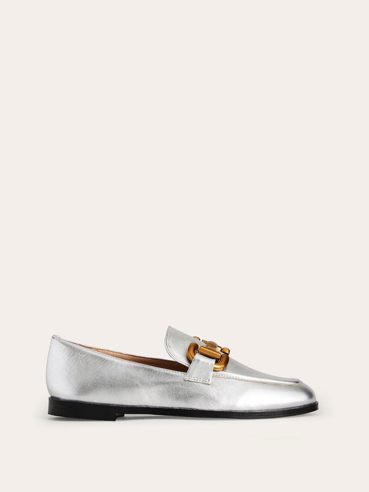 Boden Silver Iris Snaffle Loafers - Image 2 of 5 Boden Silver Iris Snaffle Loafers - Image 2 of 5