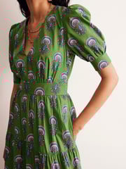 Boden Green Bella Puff Sleeve Maxi Dress - Image 4 of 6