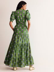 Boden Green Bella Puff Sleeve Maxi Dress - Image 5 of 6